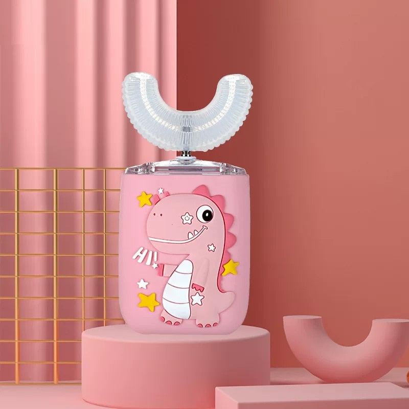 Smart Cartoon Pattern Kids Toothbrush 360 Degree Silicone Soft Brush for Children