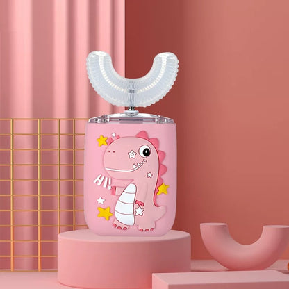 Smart Cartoon Pattern Kids Toothbrush 360 Degree Silicone Soft Brush for Children