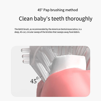 Smart Cartoon Pattern Kids Toothbrush 360 Degree Silicone Soft Brush for Children