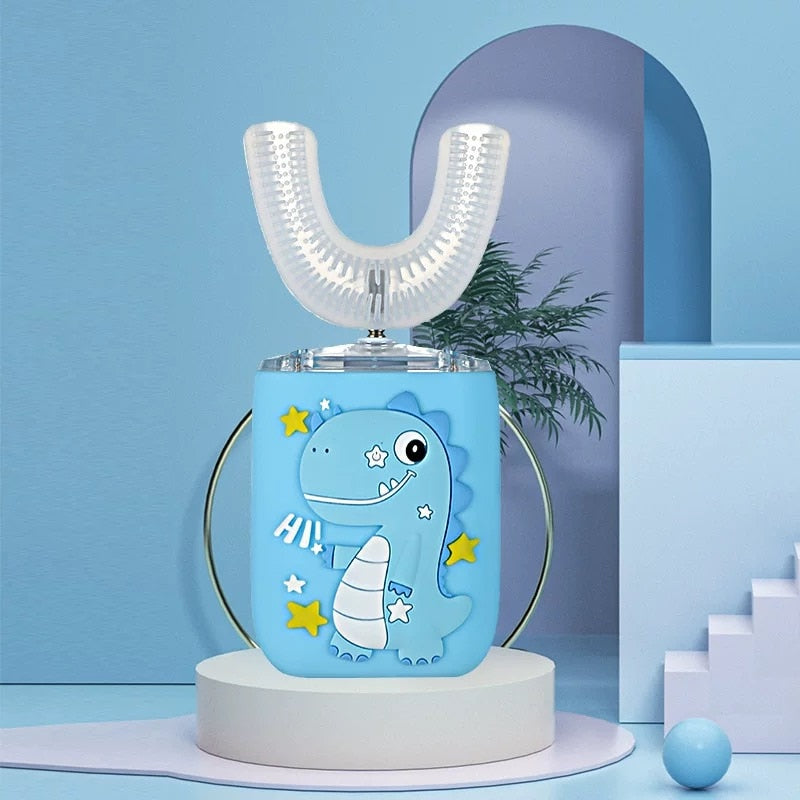 Smart Cartoon Pattern Kids Toothbrush 360 Degree Silicone Soft Brush for Children