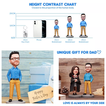 Load image into Gallery viewer, Fully Customizable 3 Persons Custom Bobblehead With Engraved Text
