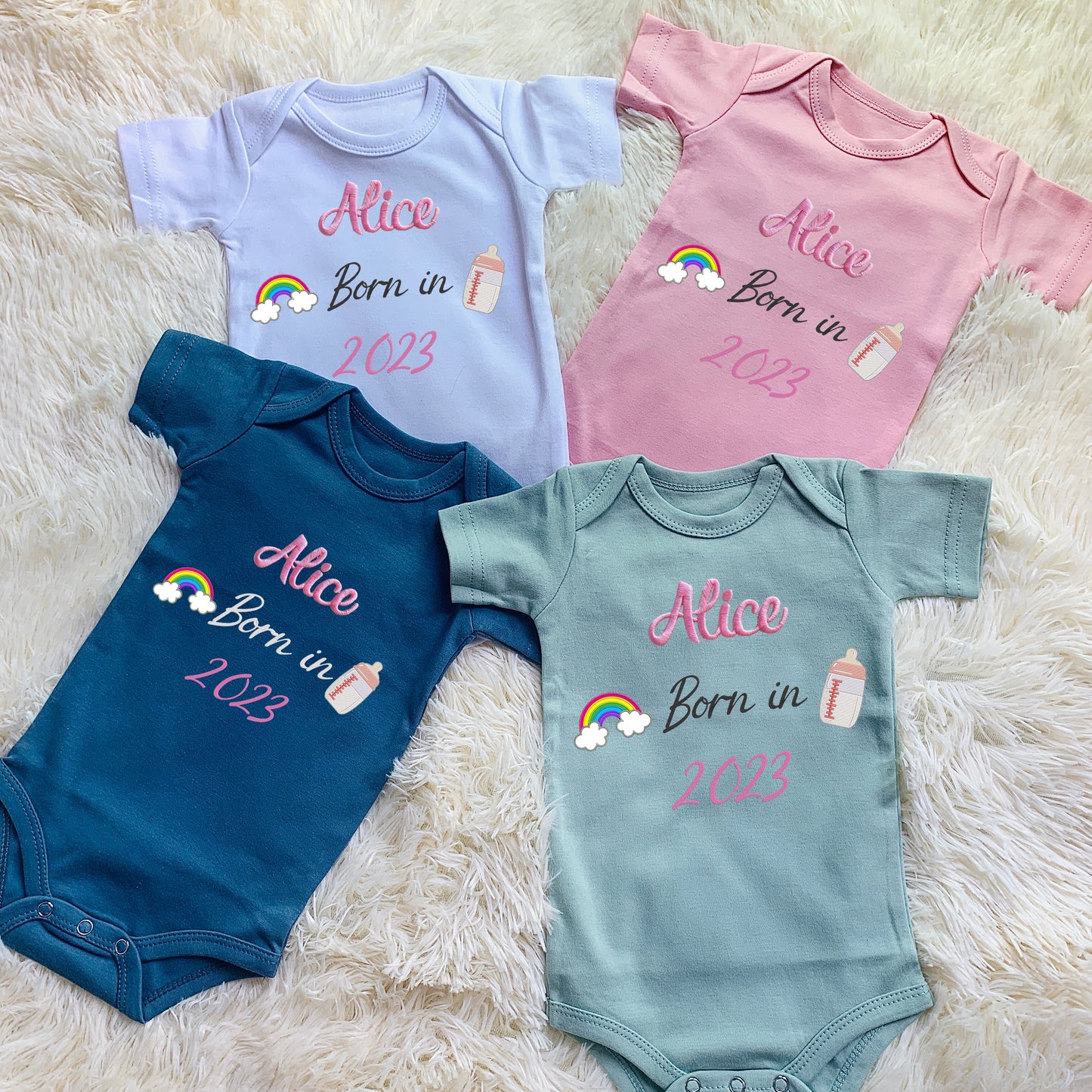 Personalized Embroidered Baby Onesie