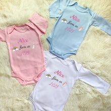 Load image into Gallery viewer, Personalized Embroidered Baby Onesie
