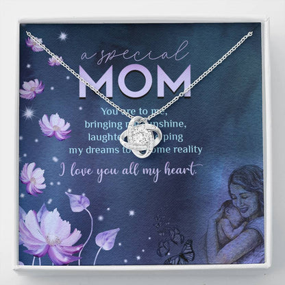 A Special Mom Love Knot Necklace