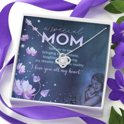 A Special Mom Love Knot Necklace