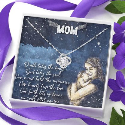 To My Mom Love Knot Necklace