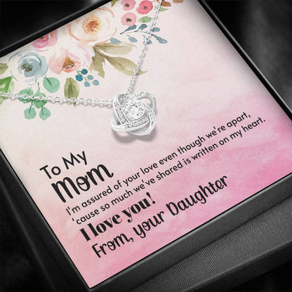 To My Mom Love Knot Necklace