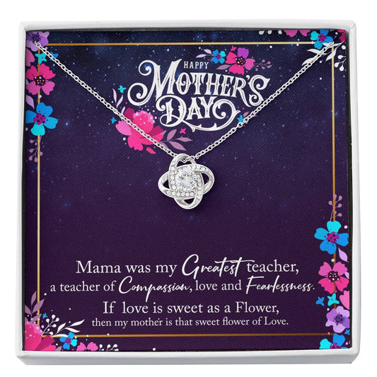To My Mom Love Knot Necklace