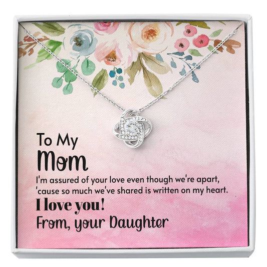 To My Mom Love Knot Necklace