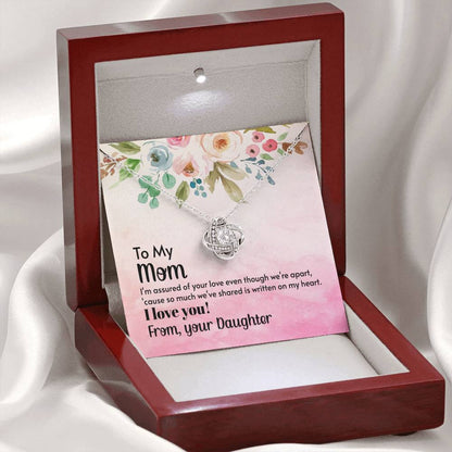 To My Mom Love Knot Necklace