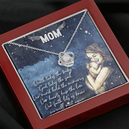 To My Mom Love Knot Necklace