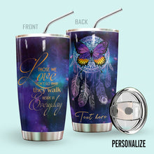 Load image into Gallery viewer, Butterfly Personalized Tumbler Dreamcatcher
