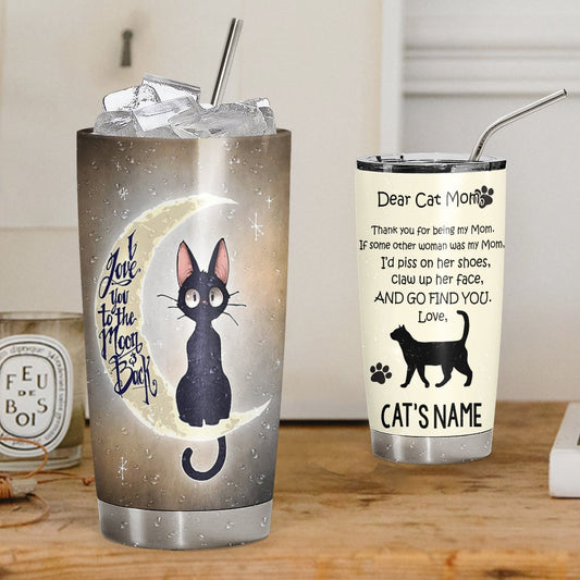 Cat Personalized Tumbler Dear Cat Mom