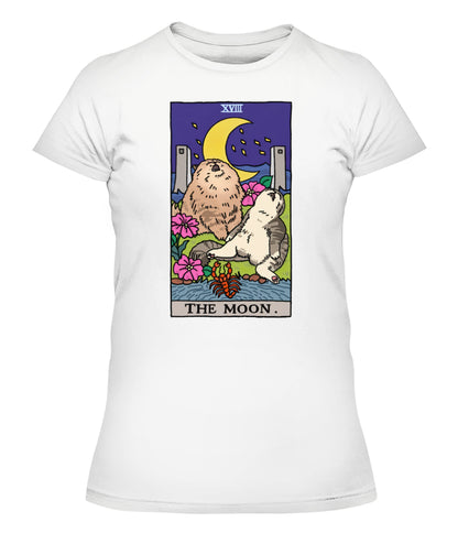 Sad Cat Meme The Moon Tarot Women's Tee & Unisex Tee