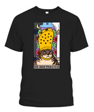 Load image into Gallery viewer, The High Priestess Crocs Cat Meme Tarot Women&#39;s Tee &amp; Unisex Tee
