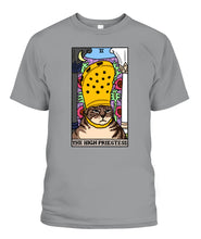 Load image into Gallery viewer, The High Priestess Crocs Cat Meme Tarot Women&#39;s Tee &amp; Unisex Tee
