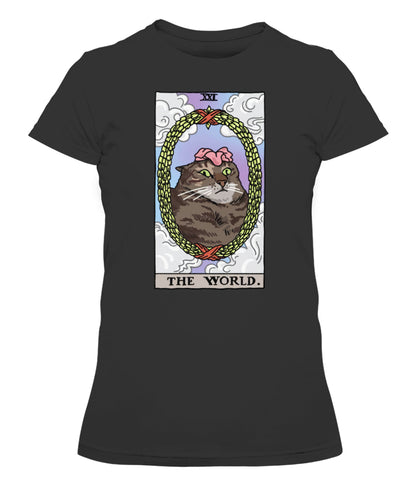 The World Tarot Flower Cat Women's Tee & Unisex Tee