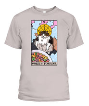 Load image into Gallery viewer, Wheel of Fortune Tarot Cat Women&#39;s Tee &amp; Unisex Tee
