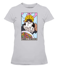 Load image into Gallery viewer, Wheel of Fortune Tarot Cat Women&#39;s Tee &amp; Unisex Tee
