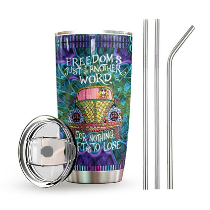 Hippie Personalized Tumbler Freedom