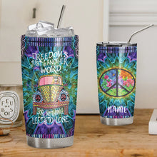 Load image into Gallery viewer, Hippie Personalized Tumbler Freedom
