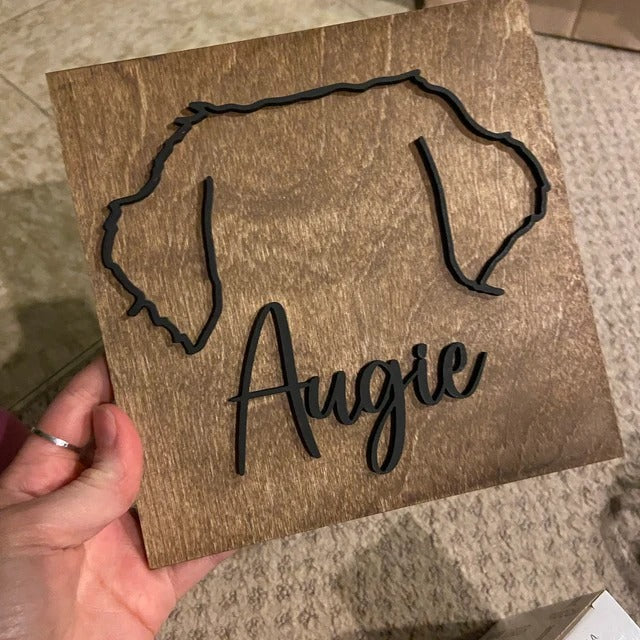 Personalize Dog Ear Name Sign