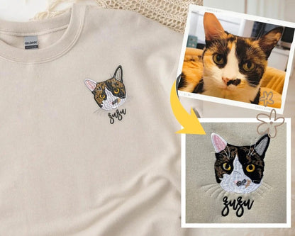 Personalized Embroidered Pet Dog Cat T-Shirt