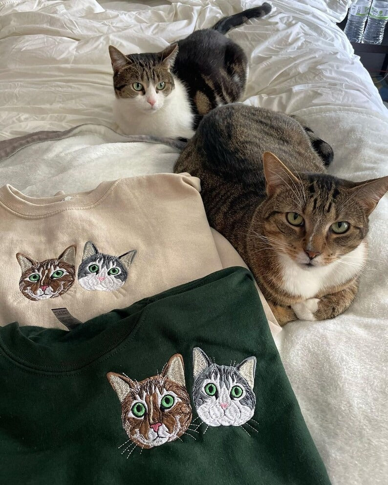 Personalized Embroidered Pet Dog Cat Sweatshirt
