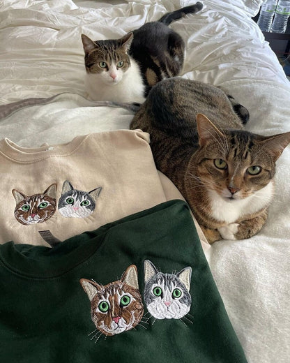 Personalized Embroidered Pet Dog Cat Sweatshirt