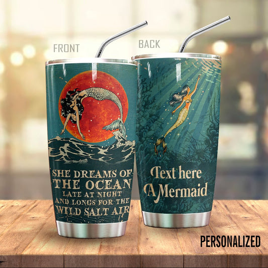 Mermaid Personalized Tumbler The Ocean