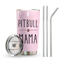 Load image into Gallery viewer, Pitbull Personalized Tumbler Pitbull Mama
