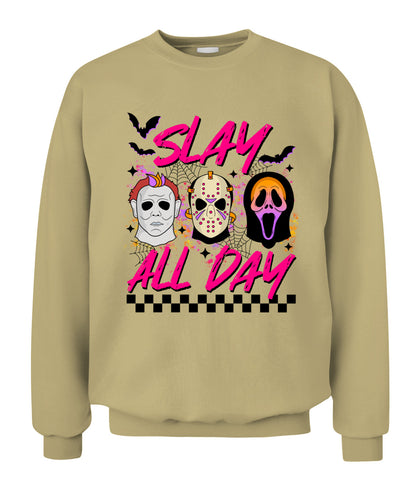 Halloween Slay All Day Graphic Apparel