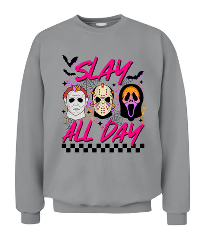 Halloween Slay All Day Graphic Apparel
