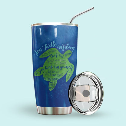 Sea Turtle Personalized Tumbler Wisdom