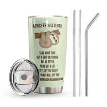 Load image into Gallery viewer, Sloth Personalized Tumbler Sloffee
