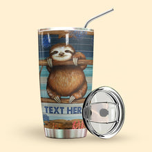 Load image into Gallery viewer, To My Daughter Personalized Tumbler Sloth
